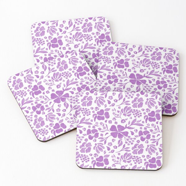 Aperçu de l'œuvre Fleurs lilas monochromes créée et vendue par Leah Fox.