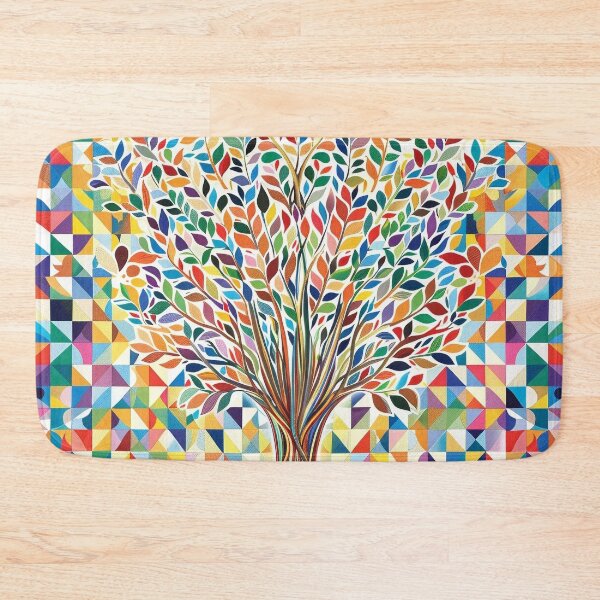 Item preview, Colorful geometric tree of life print designed and sold by dcrc.