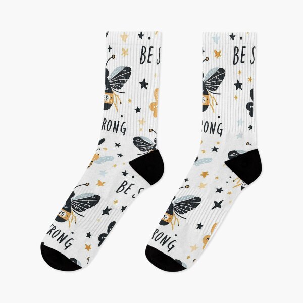 Item preview, 'Be strong' with bee pattern designed and sold by Silbays.