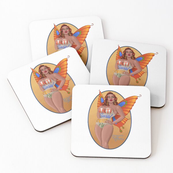 Item preview, Anti-social Butterfly P designed and sold by RenegadeBetties.