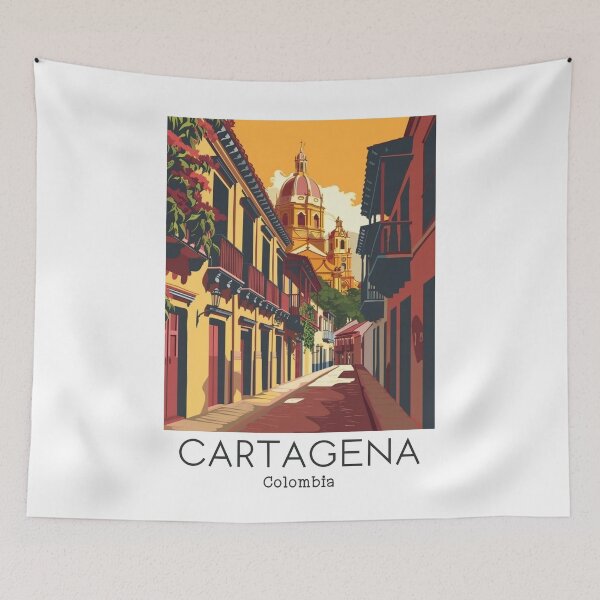 Item preview, A Vintage Travel Illustration of Cartagena - Colombia  designed and sold by GoodOldVintage.