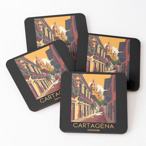 Artikelvorschau, Eine Vintage Reiseillustration von Cartagena - Kolumbien entworfen und verkauft von GoodOldVintage.