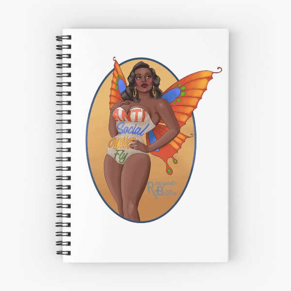 Item preview, Anti-social Butterfly D designed and sold by RenegadeBetties.