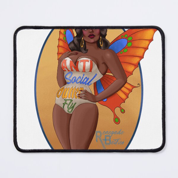 Item preview, Anti-social Butterfly D designed and sold by RenegadeBetties.
