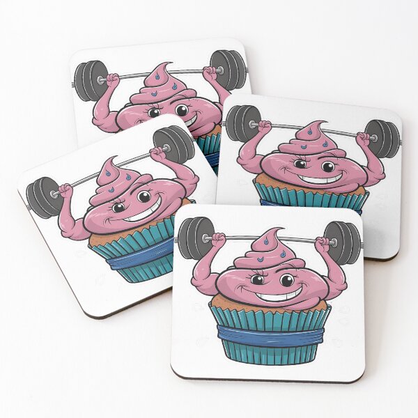 Item preview, Strong Cupcake Fitness Design - Cute Weightlifting Cupcake Art designed and sold by Bmd4Fitness.