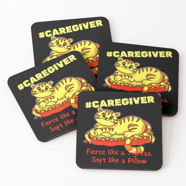 Item preview, Orange Mini Tigress on Pillow Cartoon Caregiver Appreciation Day Funny designed and sold by jteart.