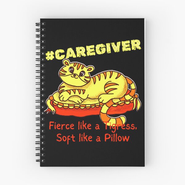 Item preview, Orange Mini Tigress on Pillow Cartoon Caregiver Appreciation Day Funny designed and sold by jteart.