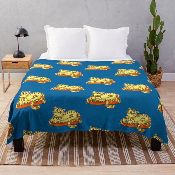 Item preview, Orange Mini Tigress on Pillow Cartoon Caregiver Appreciation Day Funny designed and sold by jteart.