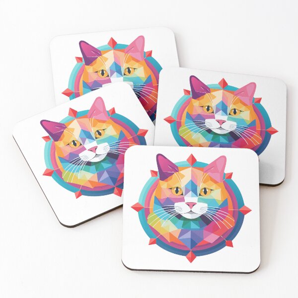 Item preview, Geometric Cat designed and sold by Pamelandia.