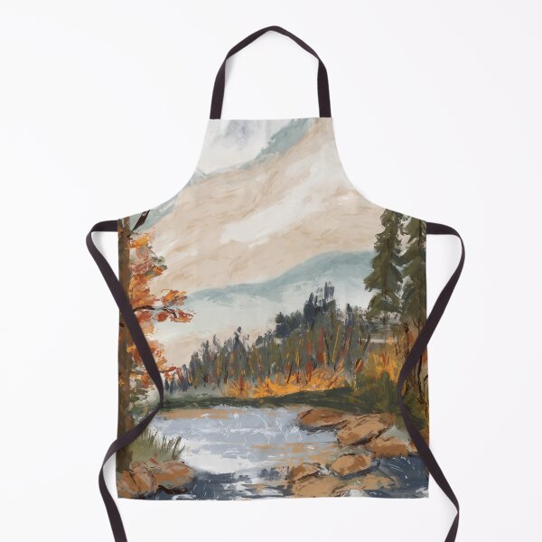 Item preview, Woodland stream with mountains designed and sold by Jane Domenech.