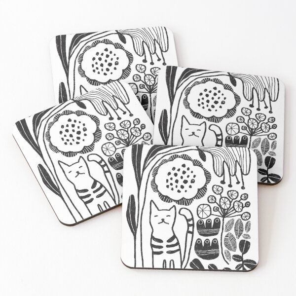 Item preview, Stripey cat designed and sold by Trine Tollefsen.