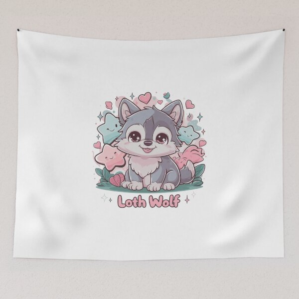 Item preview, Kawaii Loth Wolf: Adorable Fantasy Friend designed and sold by EclipseArtworks.