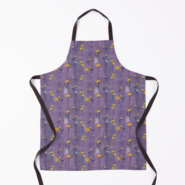 Item preview, Floral pattern, drawn yellow wildflowers. designed and sold by UVI-CA.