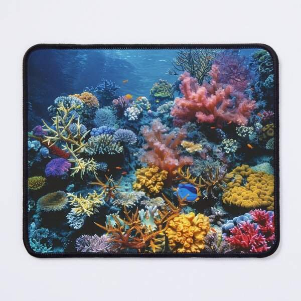 Item preview, Stunning colorful underwater coral print designed and sold by dcrc.