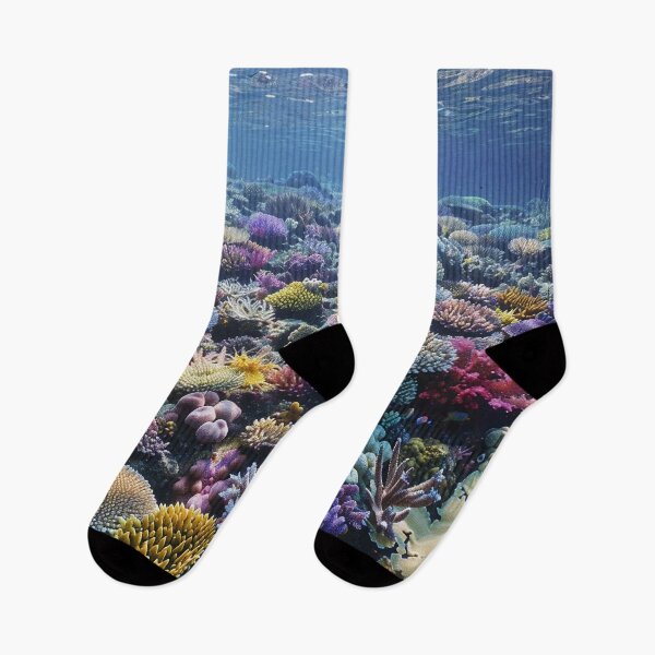 Item preview, Stunning colorful underwater coral prin designed and sold by dcrc.