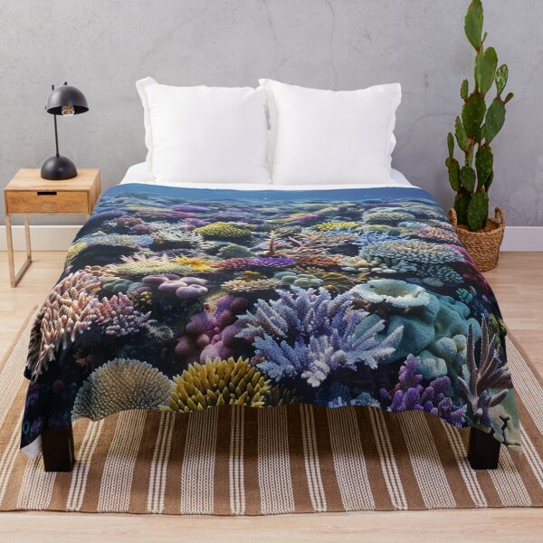 Item preview, Stunning colorful underwater coral prin designed and sold by dcrc.