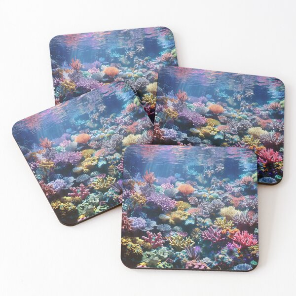 Item preview, Stunning colorful underwater coral prin designed and sold by dcrc.
