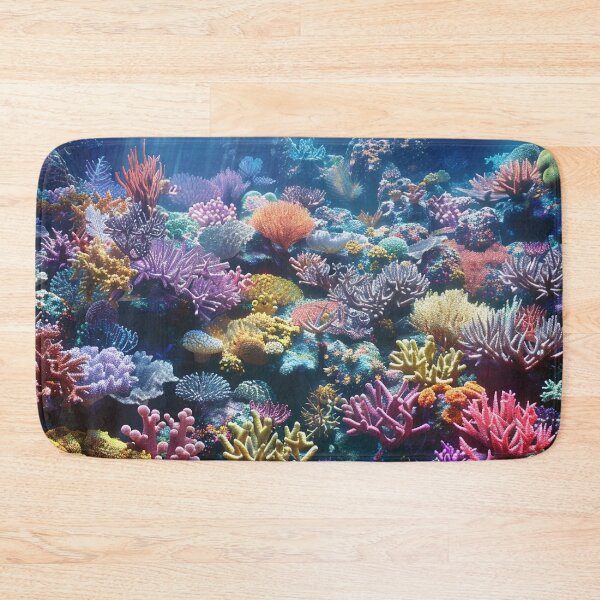 Item preview, Stunning colorful underwater coral prin designed and sold by dcrc.