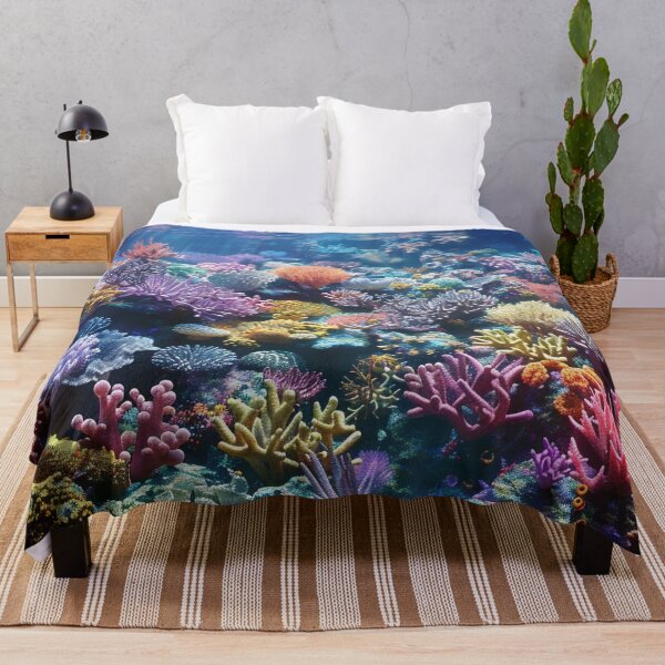 Item preview, Stunning colorful underwater coral prin designed and sold by dcrc.