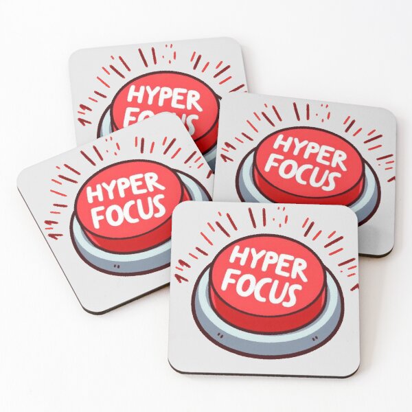 Item preview, Hyperfocus button designed and sold by Vkinsify.