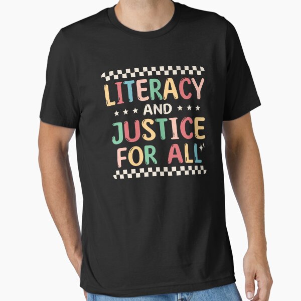 Item preview, Copy of Literacy and Justice for All Groovy Retro designed and sold by beansterp.