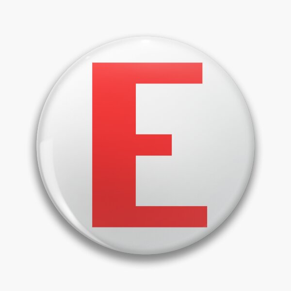 Item preview, Big Red Alphabet Letter E designed and sold by RobbiesMusic.