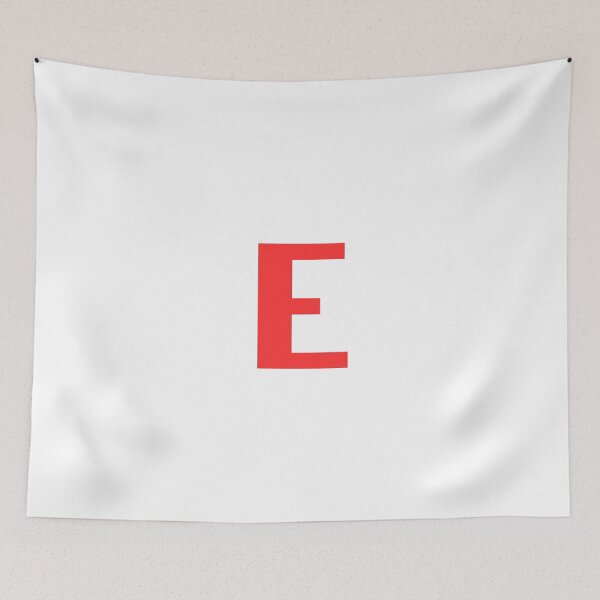 Item preview, Big Red Alphabet Letter E designed and sold by RobbiesMusic.
