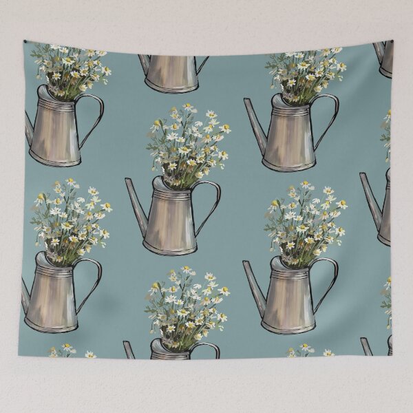 Item preview, Cute Cottage Watering can, Potted plant designed and sold by SaelKamila.