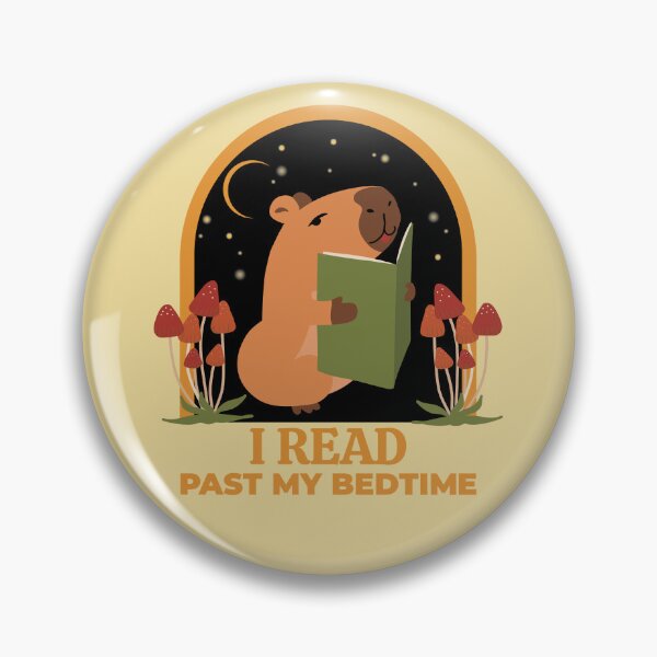 Item preview, I Read Past My Bedtime Capybara designed and sold by RedRubi.