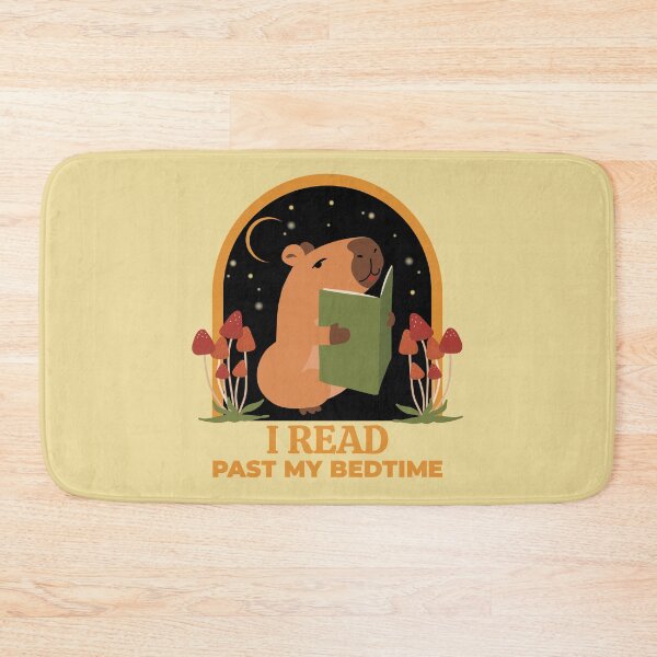 Item preview, I Read Past My Bedtime Capybara designed and sold by RedRubi.