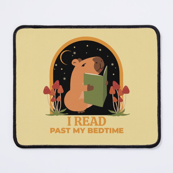 Item preview, I Read Past My Bedtime Capybara designed and sold by RedRubi.
