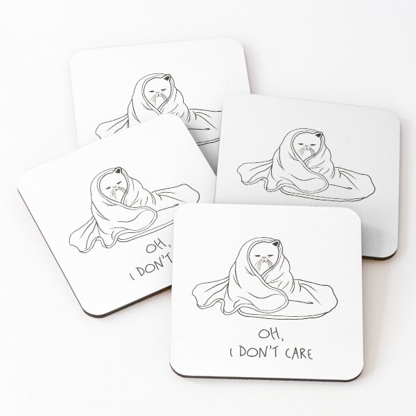Item preview, Oh I don’t care Cat designed and sold by WovenDelights.