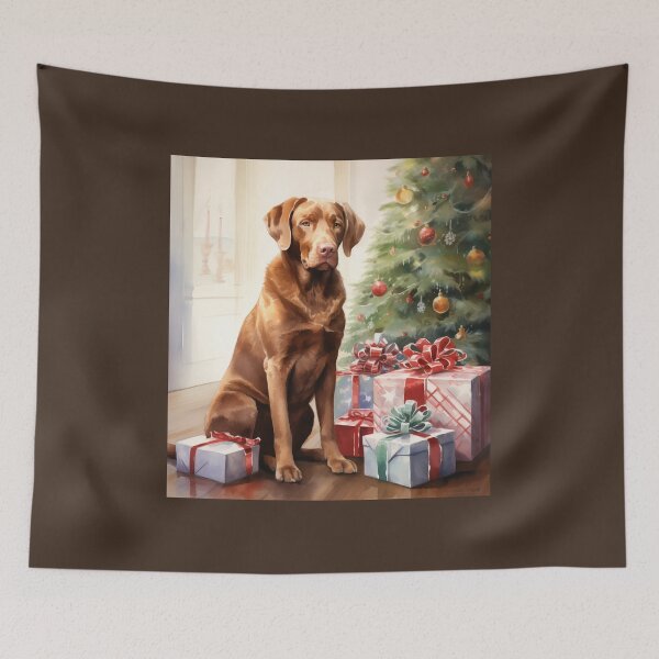 Item preview, Christmas Chesapeake Bay Retriever designed and sold by Samuelsboro.