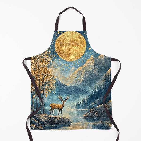 Item preview, Beautiful fantasy painting of deer by the lake designed and sold by MargaretWiktor.