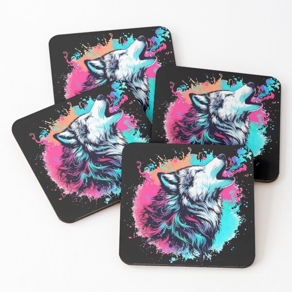 Item preview, Howling Wolf Splash designed and sold by TomFrontierArt.