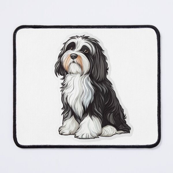 Item preview, Bearded Collie - cute little sitting puppy designed and sold by wildvibe.