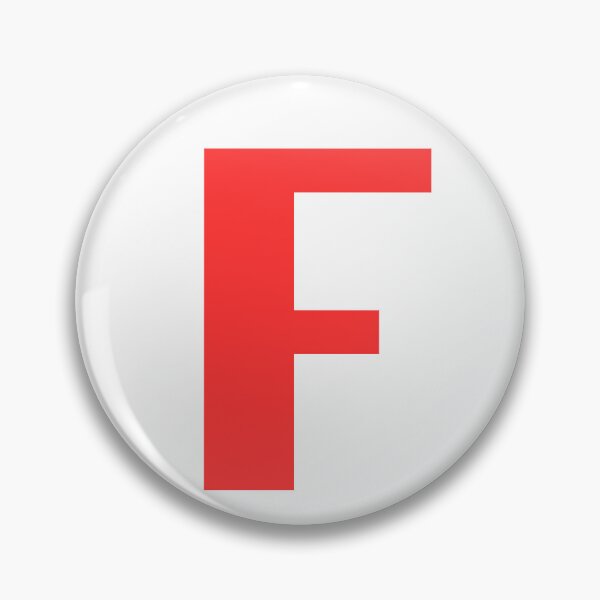 Item preview, Big Red Alphabet Letter F designed and sold by RobbiesMusic.