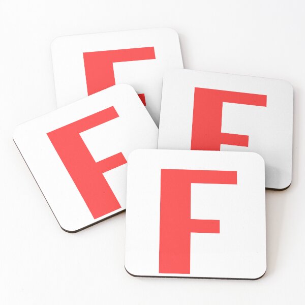 Item preview, Big Red Alphabet Letter F designed and sold by RobbiesMusic.