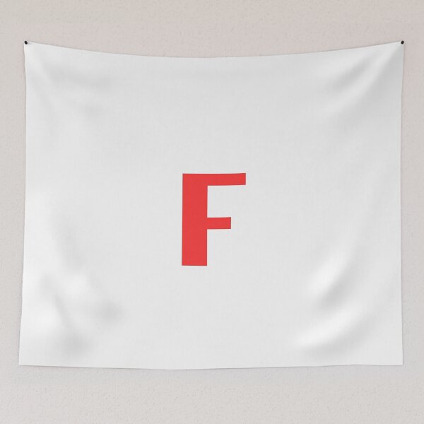 Item preview, Big Red Alphabet Letter F designed and sold by RobbiesMusic.