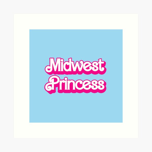 Item preview, Midwest Princess Pink and White Bubble Lettering Typography designed and sold by aestheticqueen.