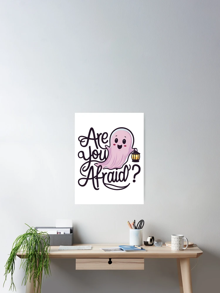 Thumbnail 2 of 3, Poster, Sweet Afraid Ghost designed and sold by R3FDesign.