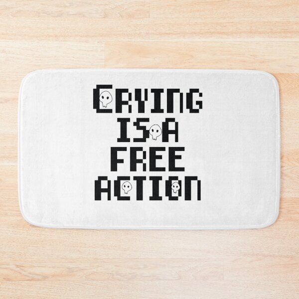 Item preview, Crying is a free action designed and sold by Pawsome Quotes.
