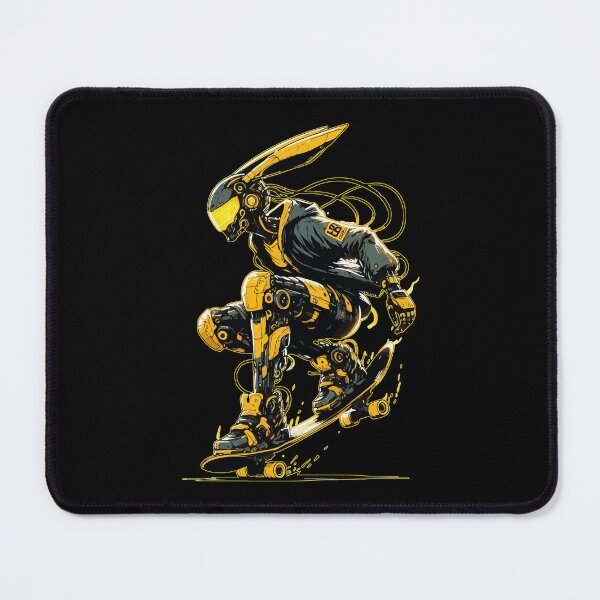 Item preview, Cool Robot Bunny Skater Cyberpunk Art designed and sold by TomFrontierArt.