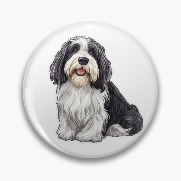 Item preview, Bearded Collie - cute sitting dog designed and sold by wildvibe.