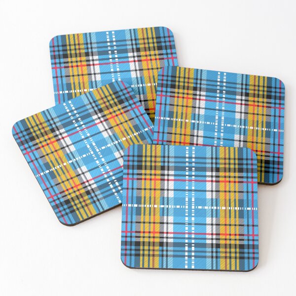 Item preview, Aruban flag inspired tartan designed and sold by Tirsot.