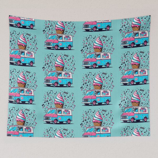 Item preview, Ice Cream Truck Pop Art Style designed and sold by artofuniverse.