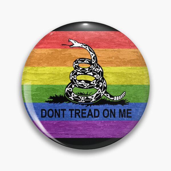 Item preview, Don't Tread on Me - LGBTQ+ Pride Flag designed and sold by Live Out Gear.