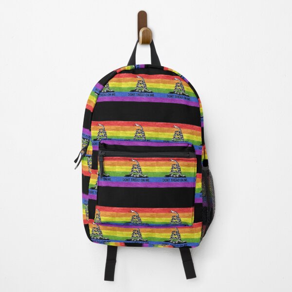 Item preview, Don't Tread on Me - LGBTQ+ Pride Flag designed and sold by Live Out Gear.
