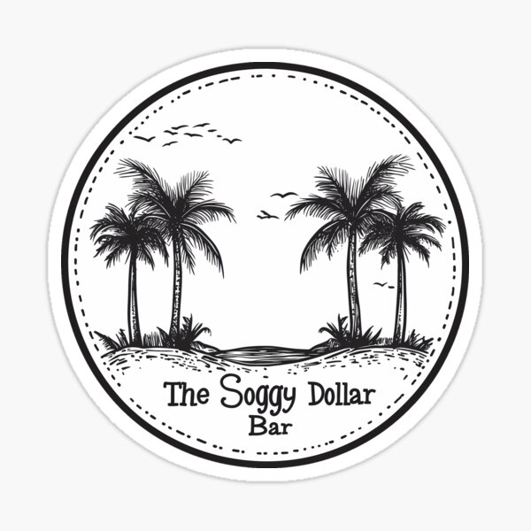 Item preview, Relax by the Beach at The Soggy Dollar Bar designed and sold by Bearded Turtle.