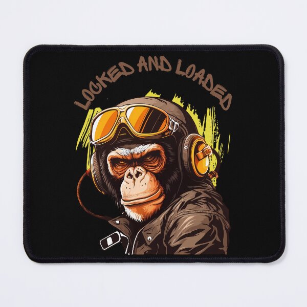 Item preview, Locked And Loaded - Military Chimp designed and sold by Eranthe Bernardo.